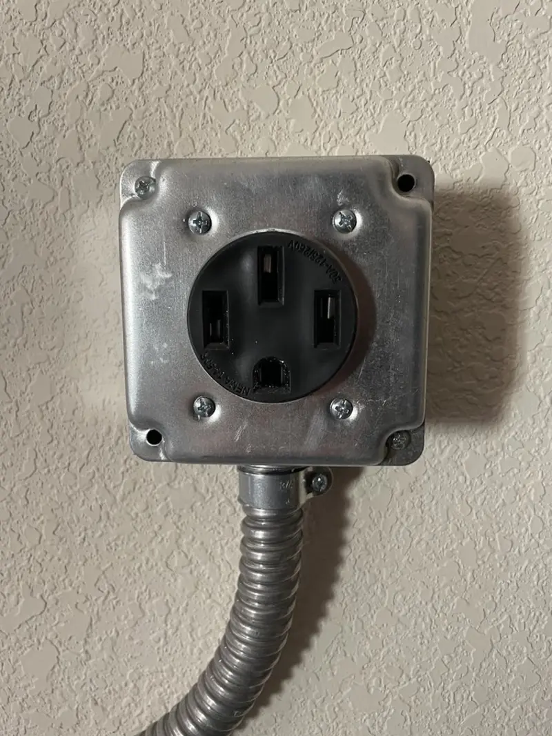 NEMA 14-50 outlet installed for Electrical Panel Upgrade in San Bruno